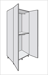 double wardrobe double hanging