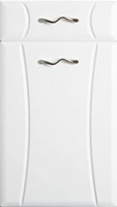 Hourglass - White kitchen doors