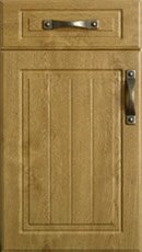 Saxon Square - Light oak Kitchen Door